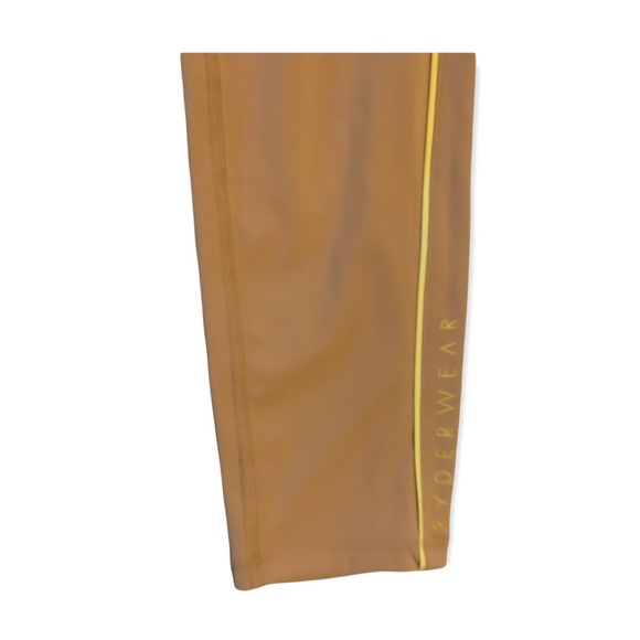 NWT! RYDERWEAR Tan Glow High Waisted Athletic Workout Leggings-Size Medium - Picture 3 of 8